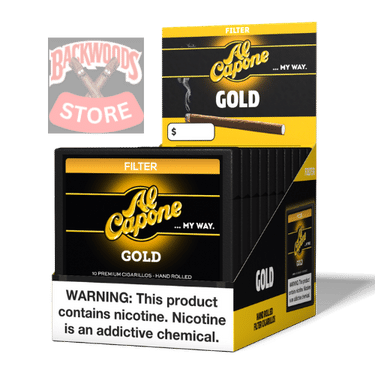 Al Capone Gold Filter Cigarillos Canada 10x10